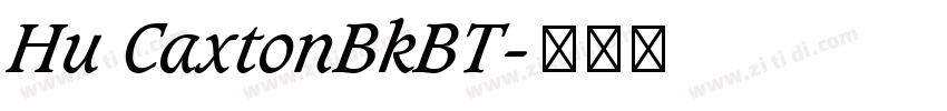 Hu CaxtonBkBT字体转换